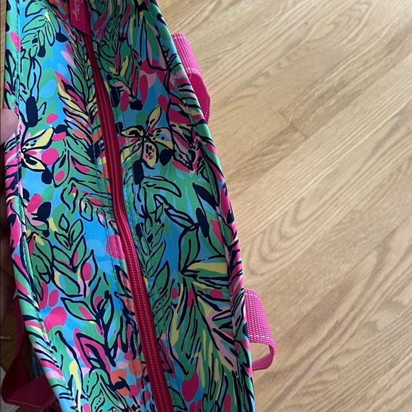 Lilly Pulitzer Pink and Blue Floral Tote - Picture 11 of 16